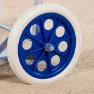 Aktive 62683 Faltbarer Strandwagen Mit Großen Rädern 47x75x104 Cm unisex, Blue / grey, One Size