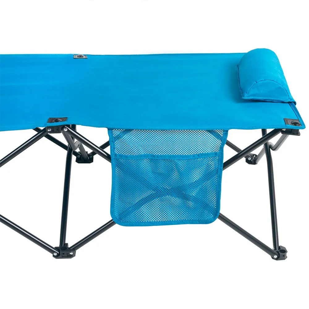 Aktive 63042 178x38x62cm Folding Campingbett, Blue / black, One Size Aktive 63042 178x38x62cm Folding Campingbett, Blue / black, One Size