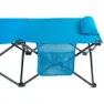 Aktive 63042 178x38x62cm Folding Campingbett, Blue / black, One Size
