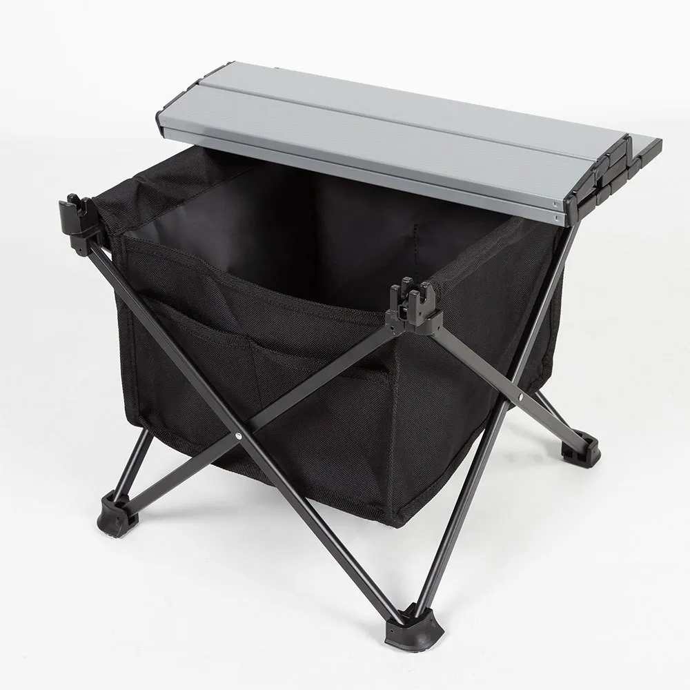 Aktive 63043 34x38x30cm Klappbarer Campingtisch, Grey / black, 34 x 38 x 30cm Aktive 63043 34x38x30cm Klappbarer Campingtisch, Grey / black, 34 x 38 x 30cm