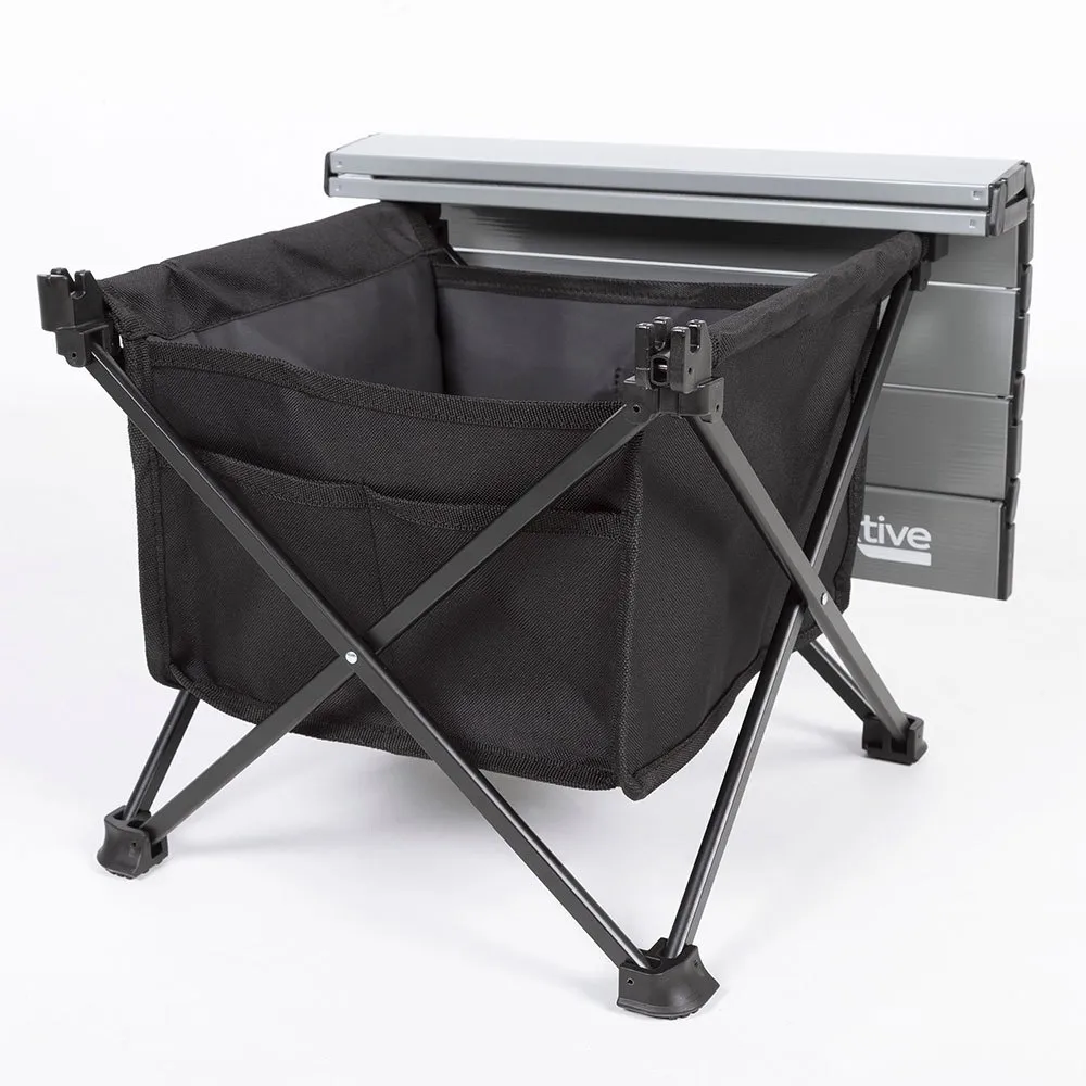 Aktive 63043 34x38x30cm Klappbarer Campingtisch, Grey / black, 34 x 38 x 30cm Aktive 63043 34x38x30cm Klappbarer Campingtisch, Grey / black, 34 x 38 x 30cm