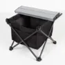Aktive 63043 34x38x30cm Klappbarer Campingtisch, Grey / black, 34 x 38 x 30cm