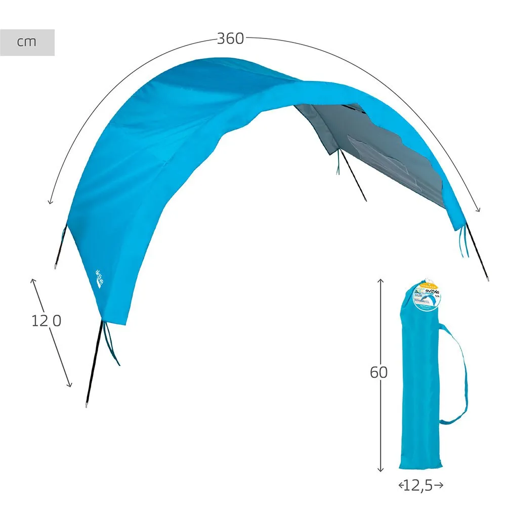 Aktive 63045 Windschutz Strandzelt, Blue, One Size Aktive 63045 Windschutz Strandzelt, Blue, One Size