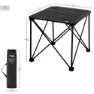 Aktive 63051 52x52x46cm Klappbarer Campingtisch, Black, 52 x 52 x 46cm