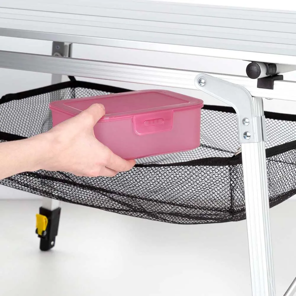 Aktive 63052 Klappbarer Campingtisch, Alum, 90 x 51 x 45-70cm Aktive 63052 Klappbarer Campingtisch, Alum, 90 x 51 x 45-70cm