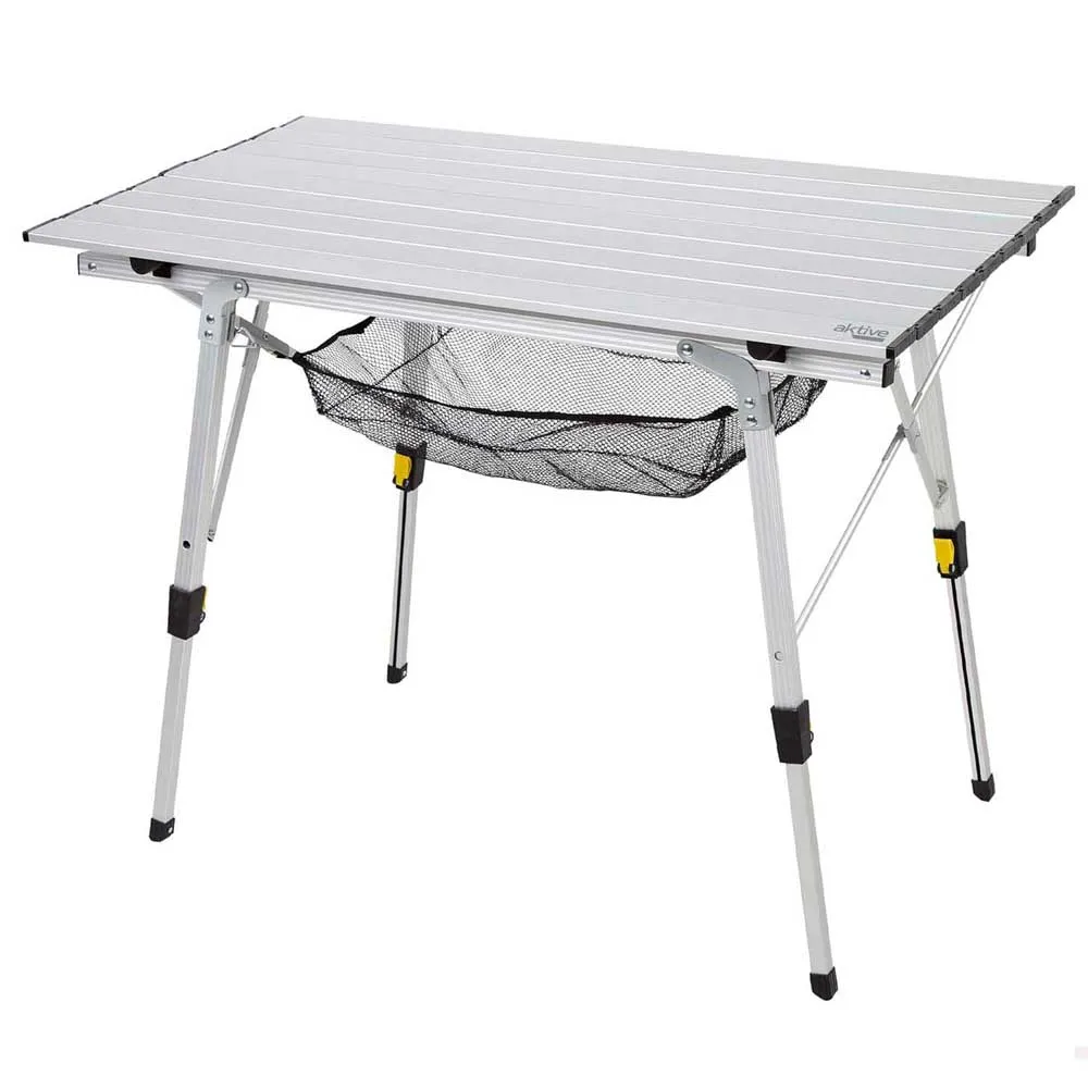 Aktive 63052 Klappbarer Campingtisch, Alum, 90 x 51 x 45-70cm Aktive 63052 Klappbarer Campingtisch, Alum, 90 x 51 x 45-70cm