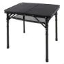 Aktive 63086 Höhenverstellbarer Klappcampingtisch, Black, 60 x 45 x 27/56cm
