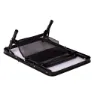Aktive 63086 Höhenverstellbarer Klappcampingtisch unisex, Black, 60 x 45 x 27/56cm