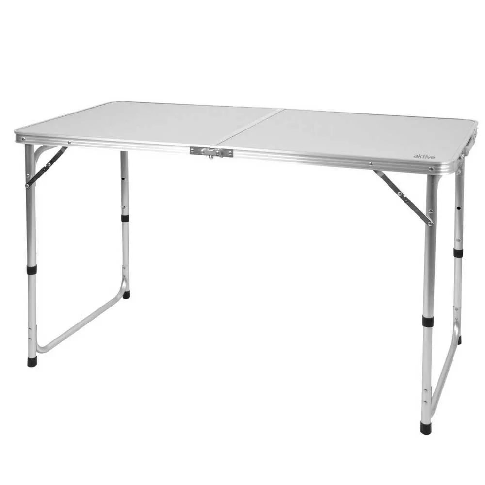 Aktive 63088 Höhenverstellbarer Klappcampingtisch, Grey, 120 x 60 x 54/60/70cm Aktive 63088 Höhenverstellbarer Klappcampingtisch, Grey, 120 x 60 x 54/60/70cm