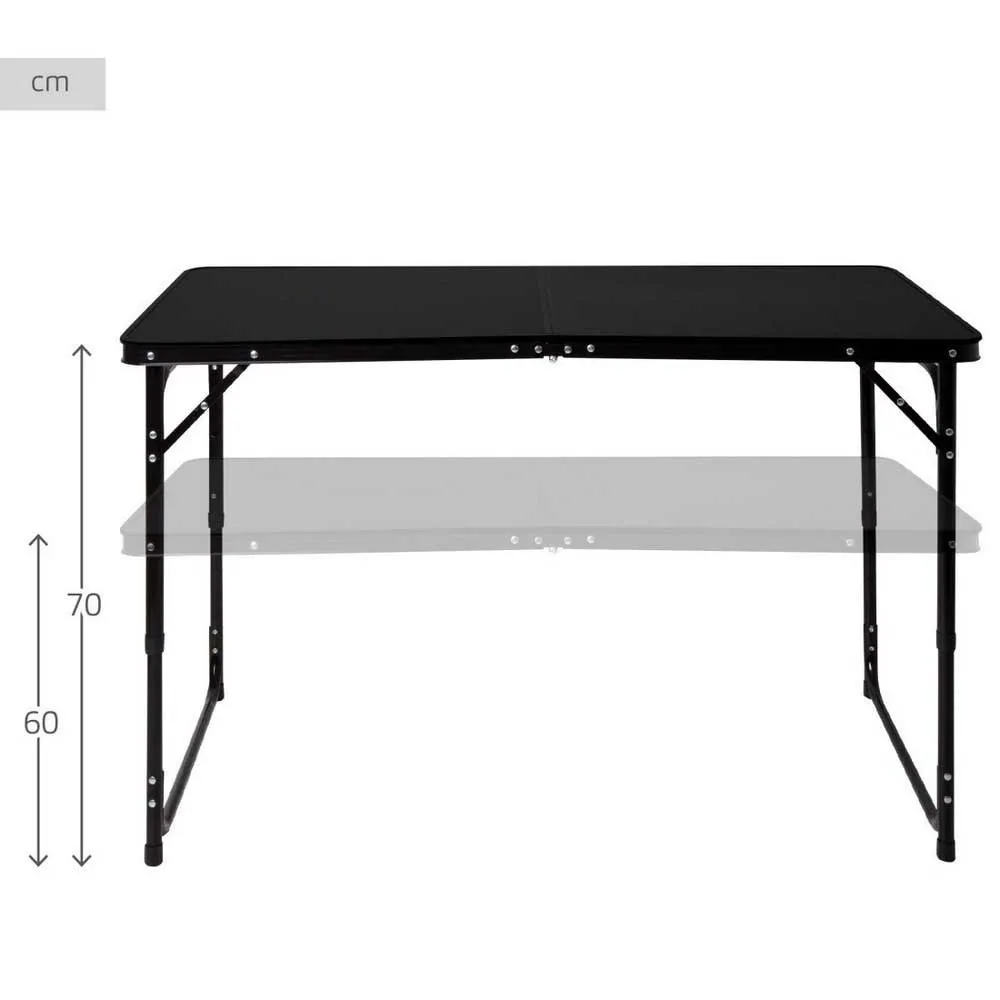 Aktive 63089 Höhenverstellbarer Klappcampingtisch, Black, 120 x 60 x 60/70cm Aktive 63089 Höhenverstellbarer Klappcampingtisch, Black, 120 x 60 x 60/70cm