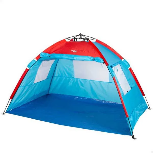 Aktive 63120 Windschutz Und Strandzelt 213x133x120 Cm, Blue / red, 4 places Aktive 63120 Windschutz Und Strandzelt 213x133x120 Cm, Blue / red, 4 places