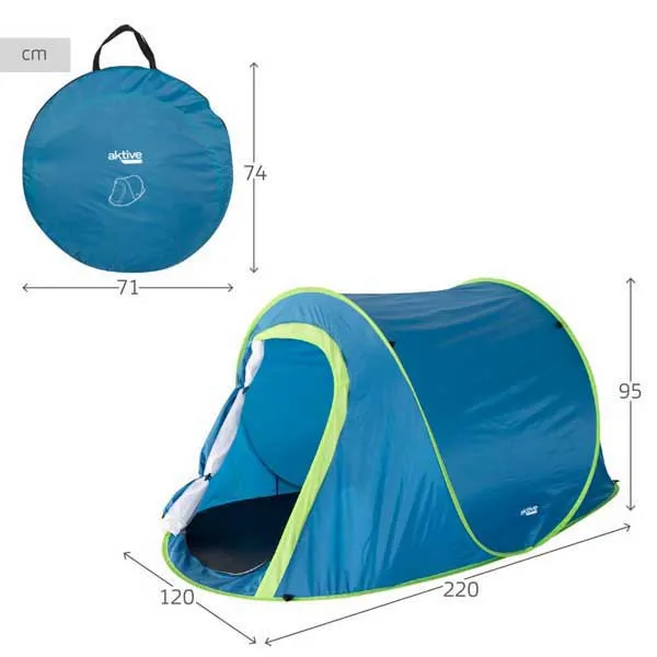 Aktive 63121 Zelt, Blue, 2PL Aktive 63121 Zelt, Blue, 2PL
