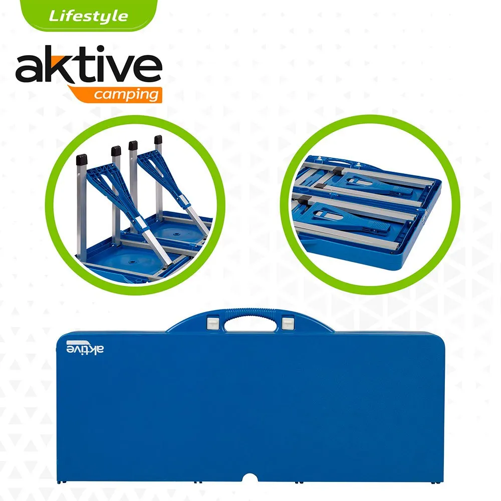 Aktive 85x64x67 Cm With Seat Tisch, Blue, One Size Aktive 85x64x67 Cm With Seat Tisch, Blue, One Size