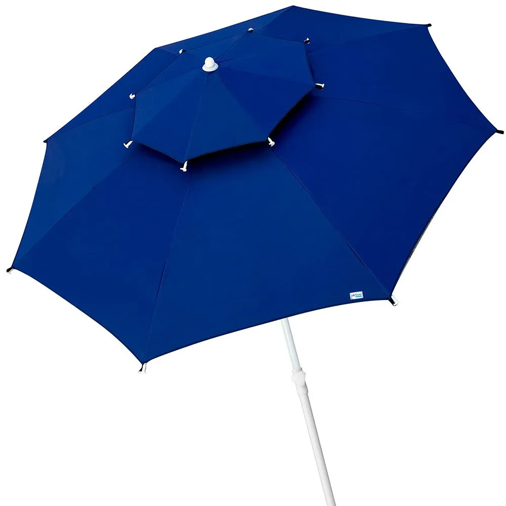 Aktive Achteckiger Regenschirm Mit Metallstange Doppeltem Dach Und Uv30-schutz 280 Cm Refurbished, Navy, One Size Aktive Achteckiger Regenschirm Mit Metallstange Doppeltem Dach Und Uv30-schutz 280 Cm Refurbished, Navy, One Size