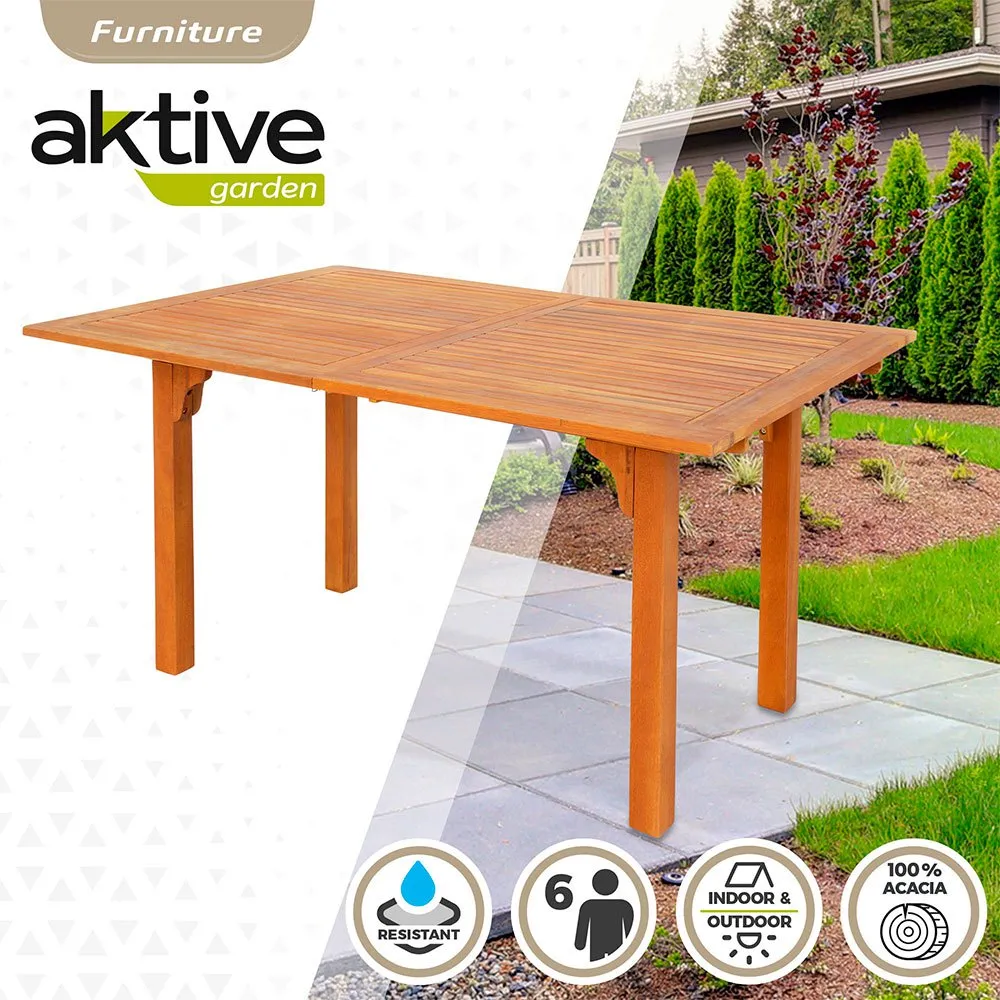 Aktive Akazie Ausziehtisch 150x100x74 Cm, Brown, One Size Aktive Akazie Ausziehtisch 150x100x74 Cm, Brown, One Size