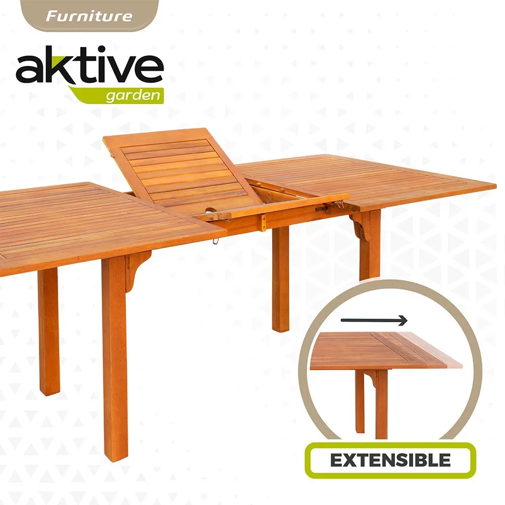 Aktive Akazie Ausziehtisch 150x100x74 Cm, Brown, One Size Aktive Akazie Ausziehtisch 150x100x74 Cm, Brown, One Size