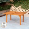 Aktive Akazie Ausziehtisch 150x100x74 Cm, Brown, One Size