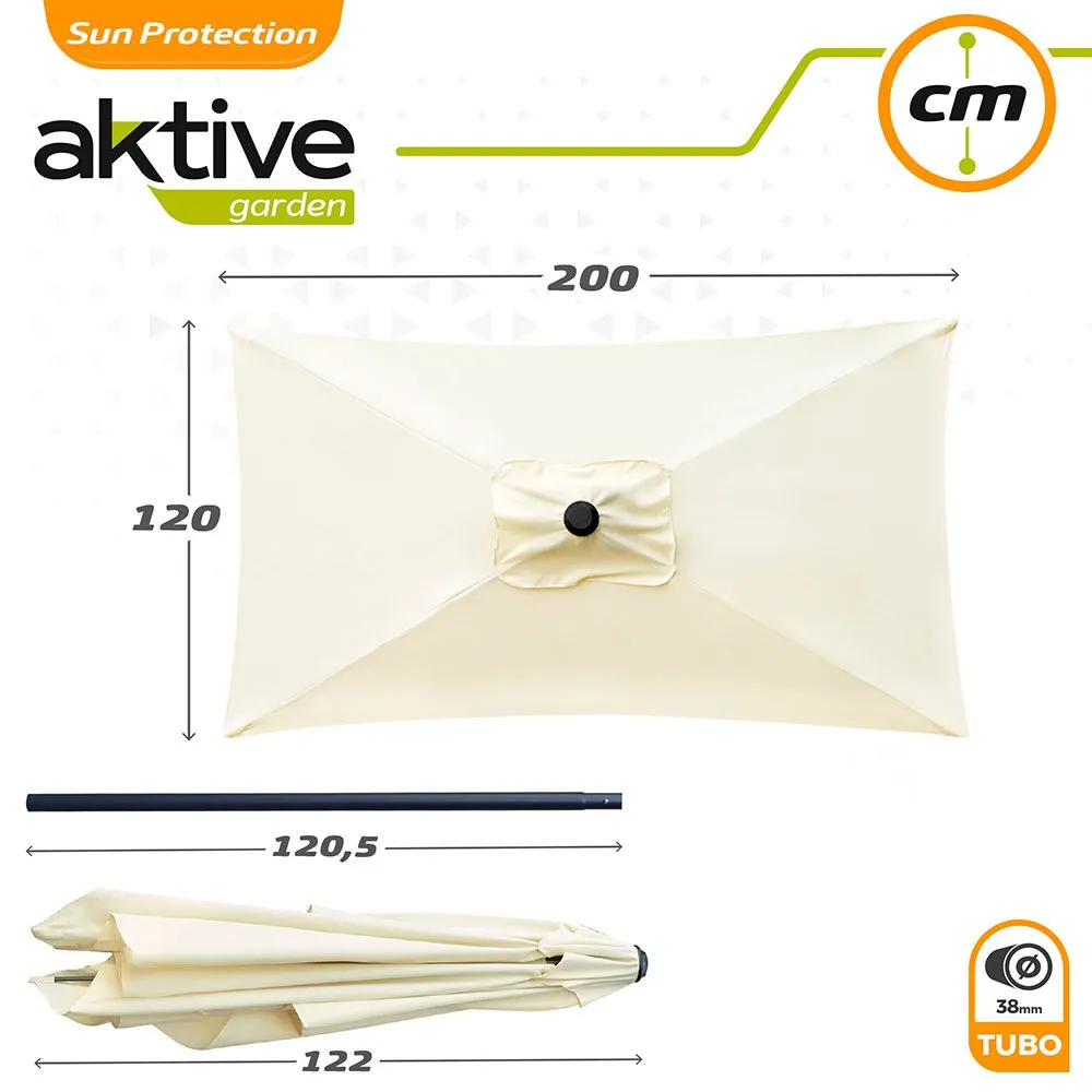 Aktive Aluminium Balkonstangenhöhe 120x200 Cm 38 Mm 240 Cm Refurbished unisex, Cream, One Size Aktive Aluminium Balkonstangenhöhe 120x200 Cm 38 Mm 240 Cm Refurbished unisex, Cream, One Size