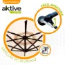 Aktive Aluminium Exzentrischer Bananengartenpfahl 48-höhe 300x300 Cm 42 Mm Refurbished, Cream, One Size