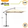 Aktive Aluminium Exzentrischer Bananengartenpfahl 48-höhe 300x300 Cm 42 Mm Refurbished, Cream, One Size