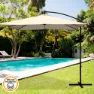 Aktive Aluminium Exzentrischer Bananengartenpfahl 48-höhe 300x300 Cm 42 Mm Refurbished, Cream, One Size