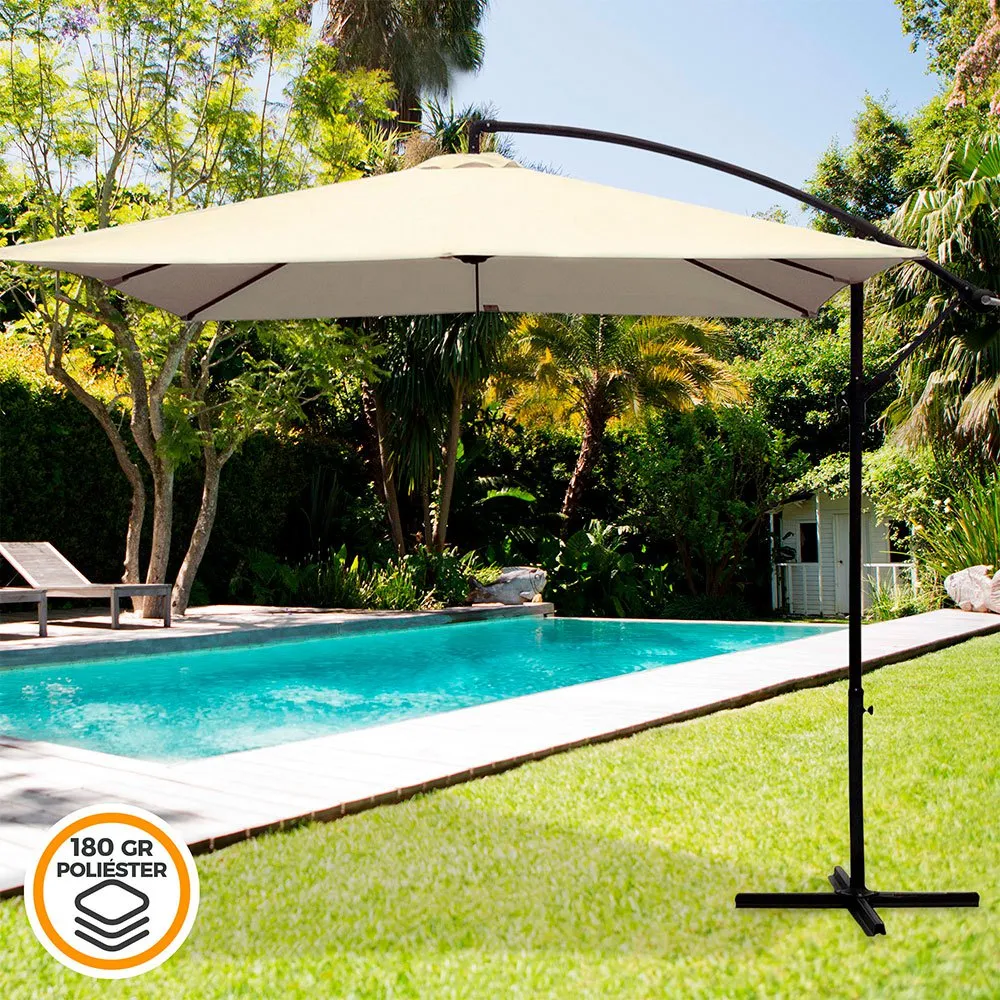 Aktive Aluminium Exzentrischer Bananengartenpfahl 48-höhe 300x300 Cm 42 Mm Refurbished unisex, Cream, One Size