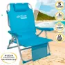 Aktive Aluminium Faltbarer Rucksackstuhl 5 Positionen 66x58x80 Cm Refurbished unisex, Blue, One Size