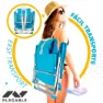 Aktive Aluminium Faltbarer Stuhlrucksack 5 Positionen 66x58x80 Cm, Blue, One Size