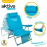 Aktive Aluminium Faltbarer Stuhlrucksack 5 Positionen 66x58x80 Cm, Blue, One Size