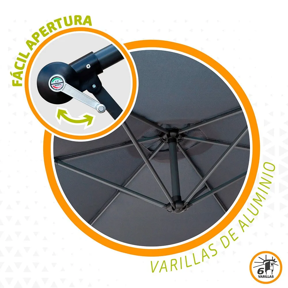 Aktive Aluminium Höhe Des Exzentrischen Bananengartenpfahls 48-42 Mm 270 Cm 245 Cm Aktive Aluminium Höhe Des Exzentrischen Bananengartenpfahls 48-42 Mm 270 Cm 245 Cm