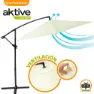 Aktive Aluminium Höhe Des Exzentrischen Bananengartenpfahls 48-42 Mm 300 Cm 245 Cm, Beige, One Size