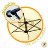 Aktive Aluminium Höhe Des Exzentrischen Bananengartenpfahls 48-42 Mm 300 Cm 245 Cm, Beige, One Size