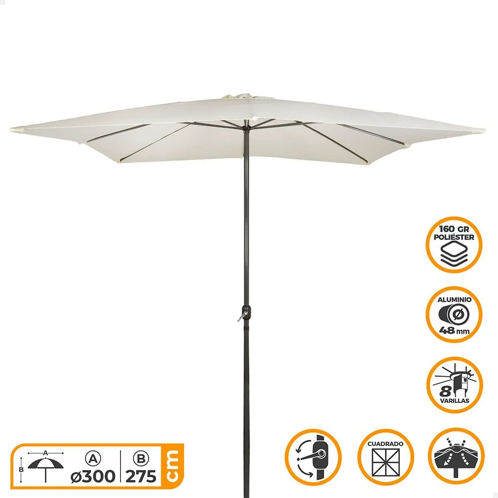 Aktive Aluminium Höhe Des Quadratischen Pfostens 300x300 Cm 48 Mm 250 Cm, Beige, One Size Aktive Aluminium Höhe Des Quadratischen Pfostens 300x300 Cm 48 Mm 250 Cm, Beige, One Size