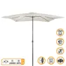 Aktive Aluminium Höhe Des Quadratischen Pfostens 300x300 Cm 48 Mm 250 Cm, Beige, One Size