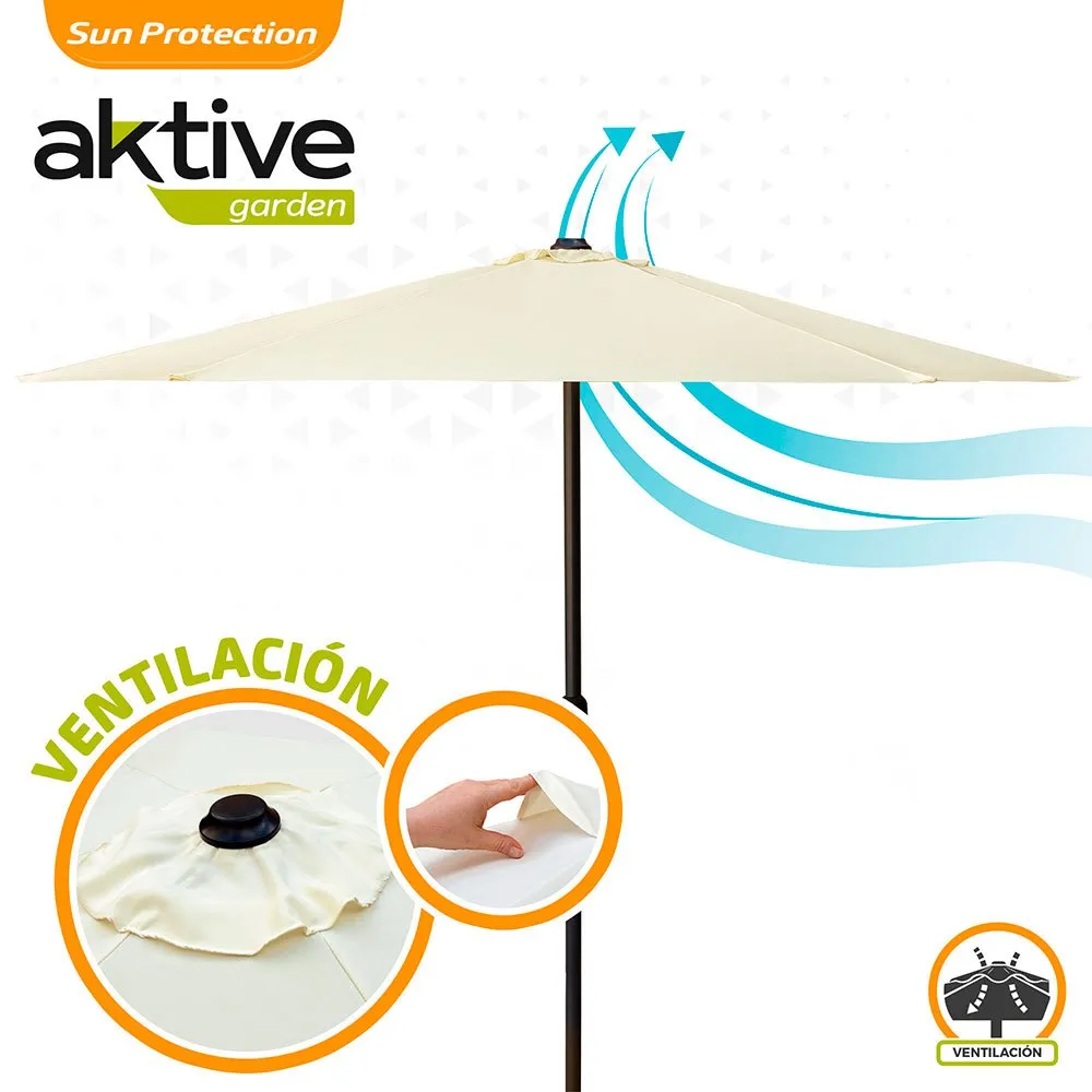 Aktive Aluminium Höhe Des Sechseckigen Pfostens 250 Cm 34 Mm 240 Cm, Cream, One Size Aktive Aluminium Höhe Des Sechseckigen Pfostens 250 Cm 34 Mm 240 Cm, Cream, One Size