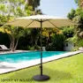 Aktive Aluminium Höhe Des Sechseckigen Pfostens 250 Cm 34 Mm 240 Cm, Cream, One Size