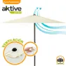 Aktive Aluminium Höhe Des Sechseckigen Pfostens 250 Cm 34 Mm 240 Cm, Cream, One Size