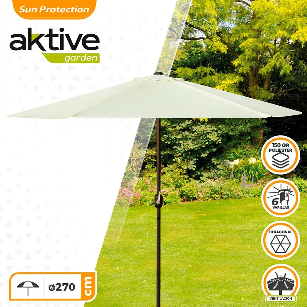 Aktive Aluminium Höhe Des Sechseckigen Pfostens 270 Cm 38 Mm 240 Cm, Cream, One Size Aktive Aluminium Höhe Des Sechseckigen Pfostens 270 Cm 38 Mm 240 Cm, Cream, One Size
