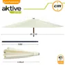 Aktive Aluminium Höhe Des Sechseckigen Pfostens 270 Cm 38 Mm 240 Cm, Cream, One Size