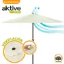 Aktive Aluminium Höhe Des Sechseckigen Pfostens 270 Cm 38 Mm 240 Cm, Cream, One Size