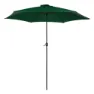 Aktive Aluminium Höhe Des Stocks Des Sechseckigen Sonnenschirms 300 Cm 48 Mm 245 Cm, Green, One Size