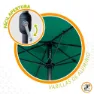 Aktive Aluminium Höhe Des Stocks Des Sechseckigen Sonnenschirms 300 Cm 48 Mm 245 Cm, Green, One Size