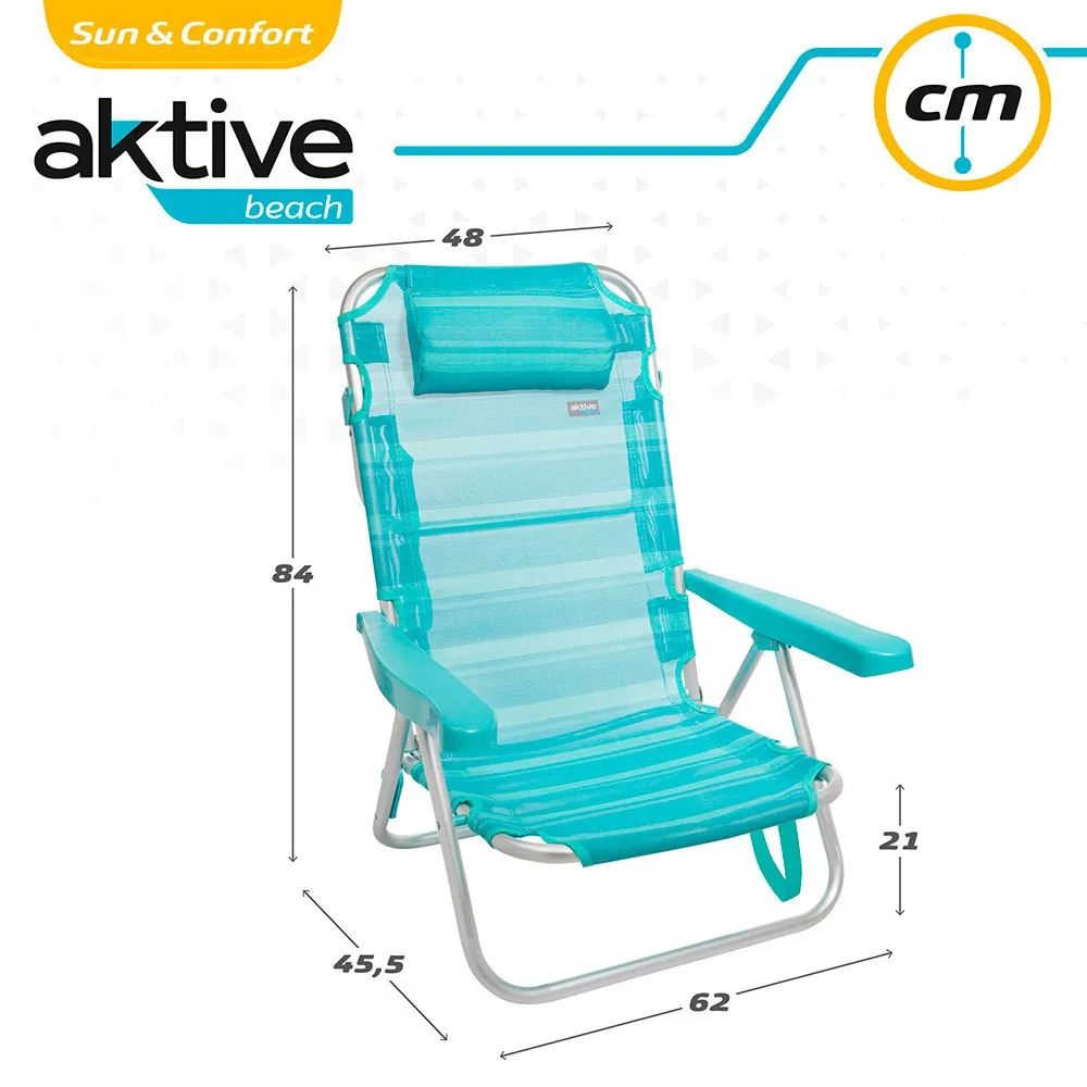 Aktive Aluminium Mehrfach Verstellbarer Klappstuhl 62x48x83 Cm Aktive Aluminium Mehrfach Verstellbarer Klappstuhl 62x48x83 Cm