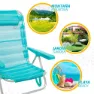 Aktive Aluminium Mehrfach Verstellbarer Klappstuhl 62x48x83 Cm unisex