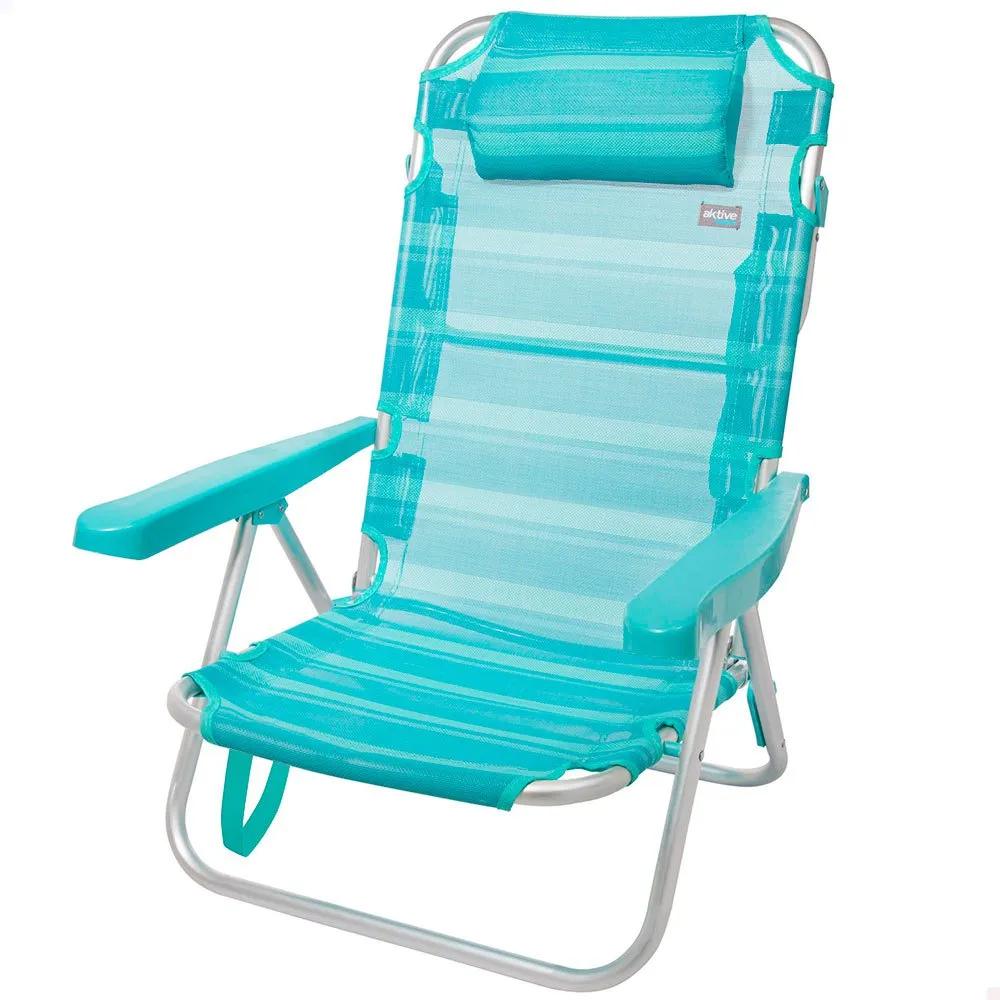 Aktive Aluminium Mehrfach Verstellbarer Klappstuhl 62x48x83 Cm unisex