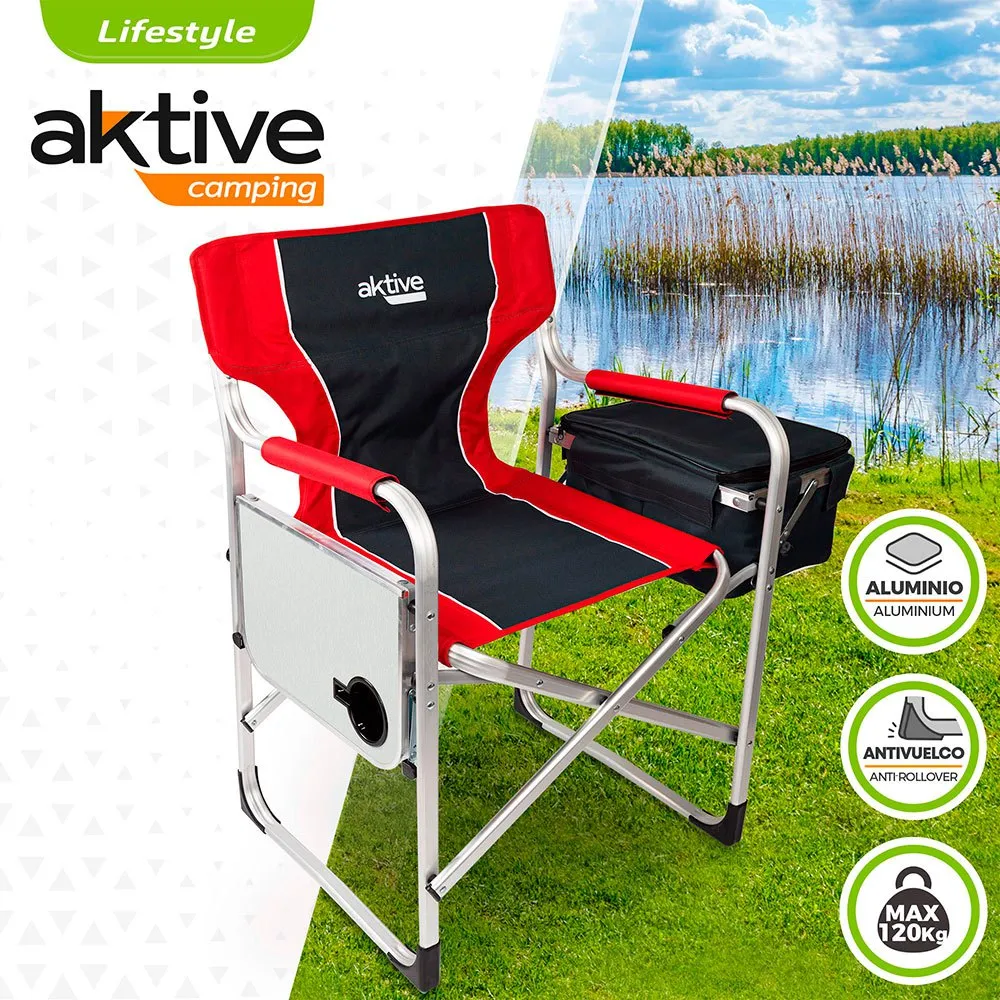 Aktive Aluminium Mit Tablett Und Isoliertascheregiestuhl, Black / red, One Size Aktive Aluminium Mit Tablett Und Isoliertascheregiestuhl, Black / red, One Size