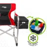 Aktive Aluminium Mit Tablett Und Isoliertascheregiestuhl, Black / red, One Size