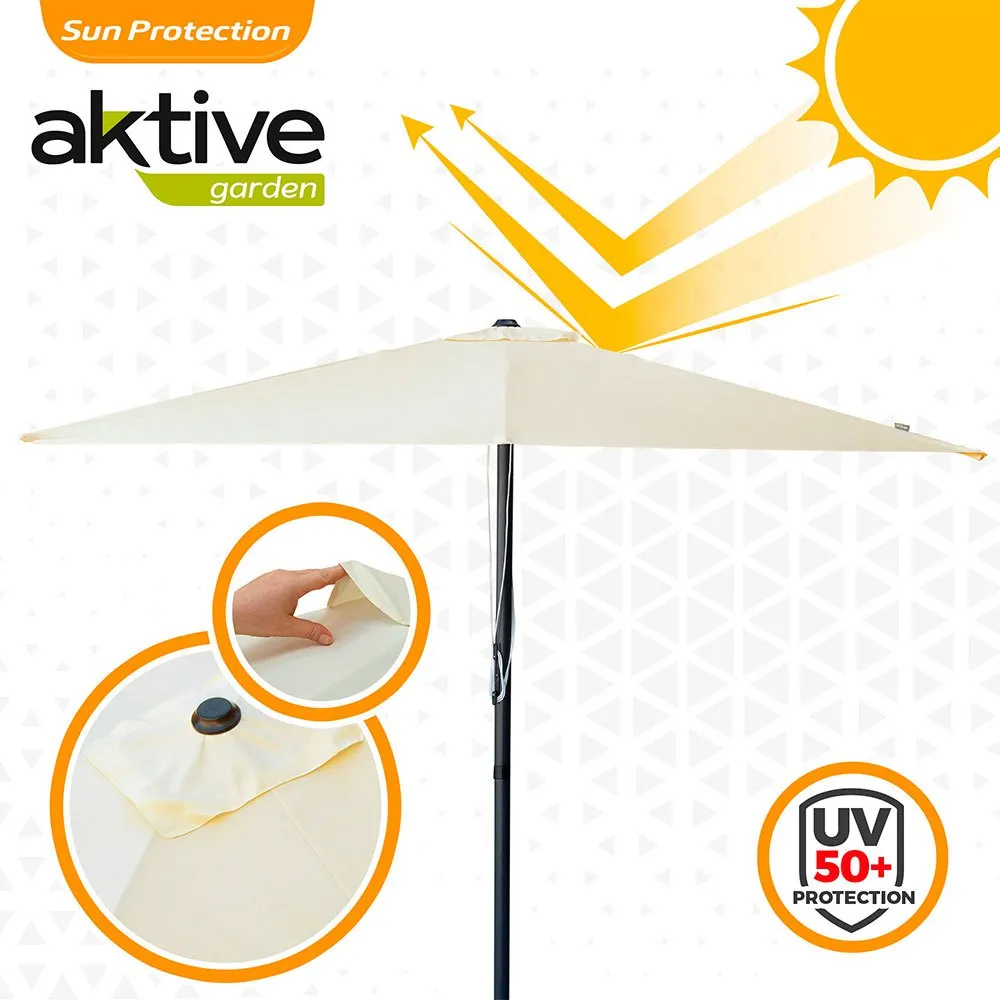 Aktive Aluminium Quadratischer Sonnenschirmmast Mit Uv-schutz 270x270 Cm 48 Mm 260 Cm, Beige, One Size Aktive Aluminium Quadratischer Sonnenschirmmast Mit Uv-schutz 270x270 Cm 48 Mm 260 Cm, Beige, One Size