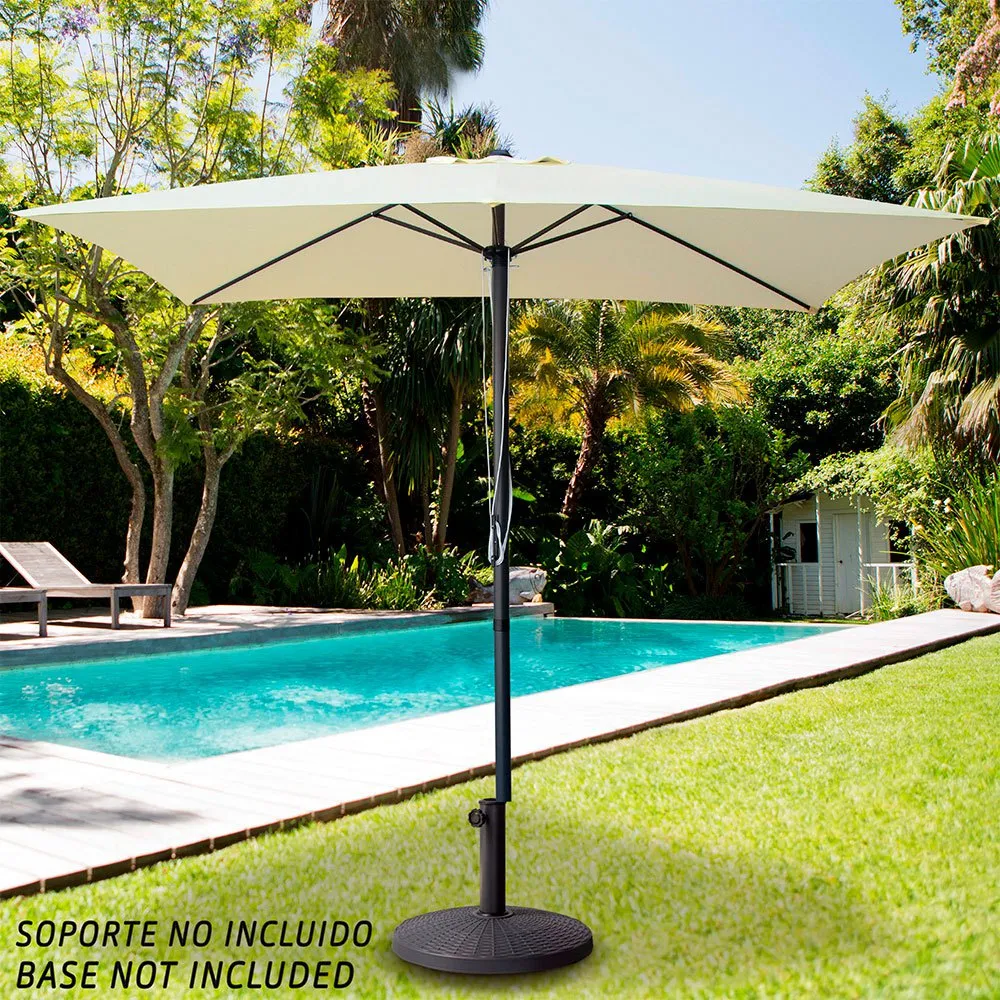 Aktive Aluminium Quadratischer Sonnenschirmmast Mit Uv-schutz 270x270 Cm 48 Mm 260 Cm, Beige, One Size Aktive Aluminium Quadratischer Sonnenschirmmast Mit Uv-schutz 270x270 Cm 48 Mm 260 Cm, Beige, One Size
