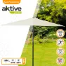 Aktive Aluminium Quadratischer Sonnenschirmmast Mit Uv-schutz 270x270 Cm 48 Mm 260 Cm, Beige, One Size